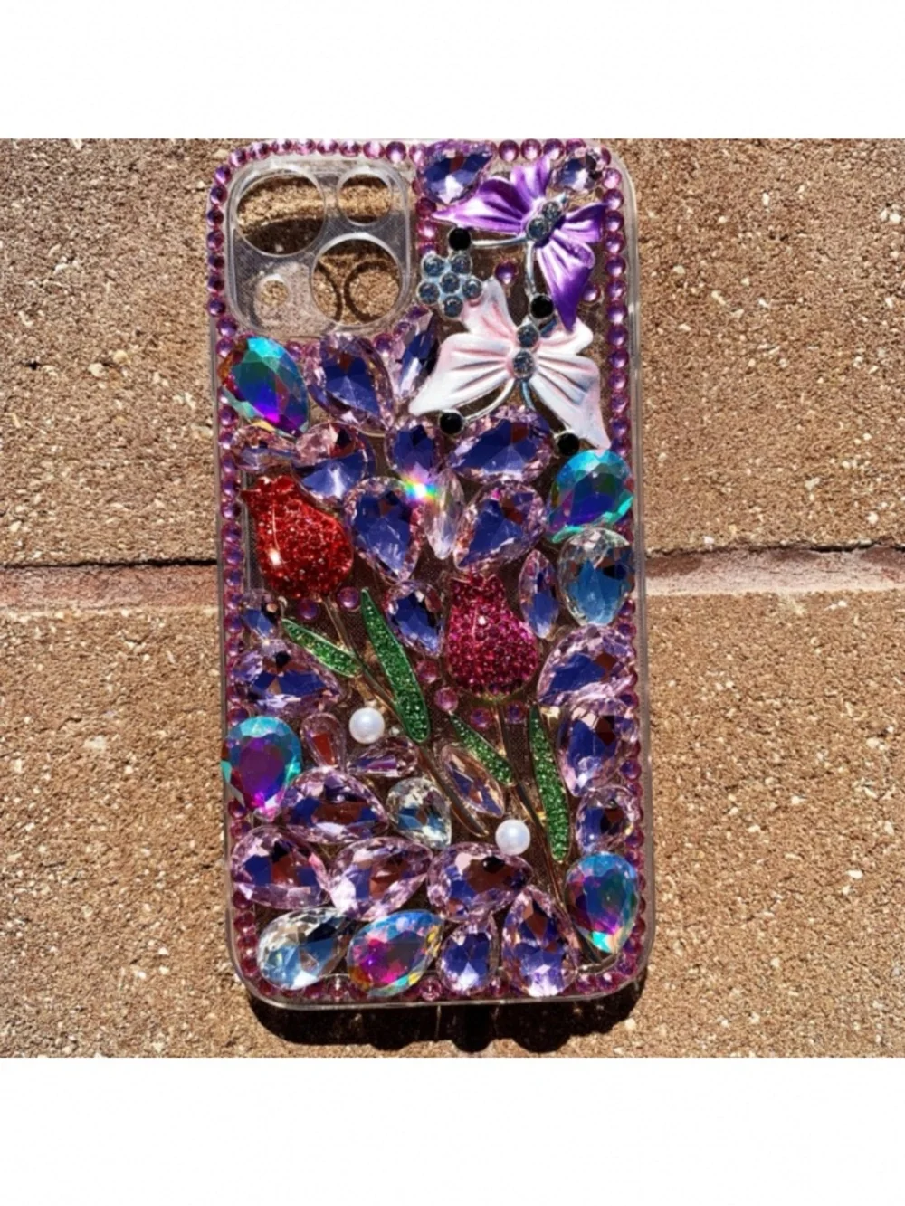 2 items.iphone 13 Luxury Bling rhinestones Case, cute case